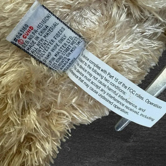 Gund Puppy Dog Plush Fluffy Stuffed Animal Toy Beige 14 " - Picture 13 of 14